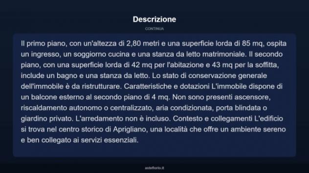 Immobile in asta di 259 m² con più di 5 locali in vendita a Aprigliano - Foto 6