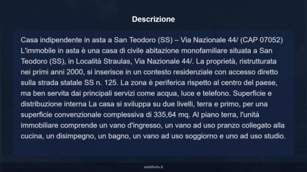 Immobile in asta di 335 m² con più di 5 locali in vendita a San Teodoro - Foto 11