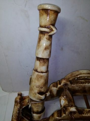 bottiglia di liquore in ceramica a forma di cannone ditta colombari di Riccione - Foto 4