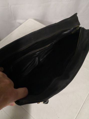 Borsa Vintage anni '70 classica in velluto e cuoio. - Foto 5