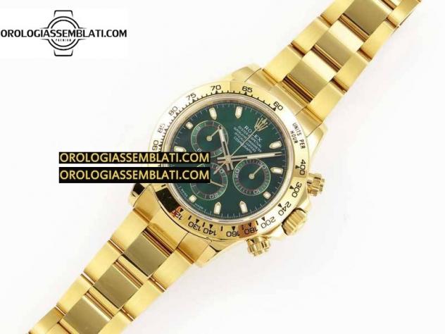 Rolex Replica DAYTONA 116508 1:1 BEST EDITION QUADRANTE VERDE SUL BRACCIALE YG SA4130 - Foto 9