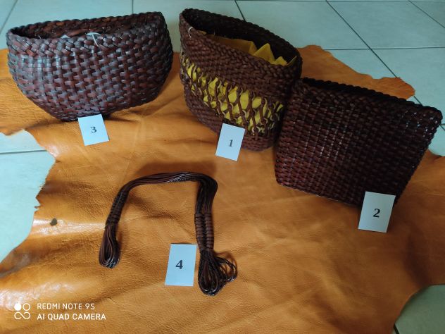 Portafogli, P.Chiavi, Cinture, Cestini ,Tutto in Vera Pelle - Foto 4