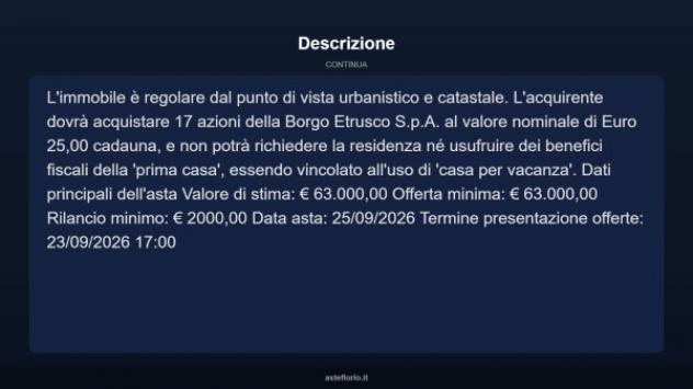 Immobile in asta di 36 m² in vendita a Scarlino - Foto 17