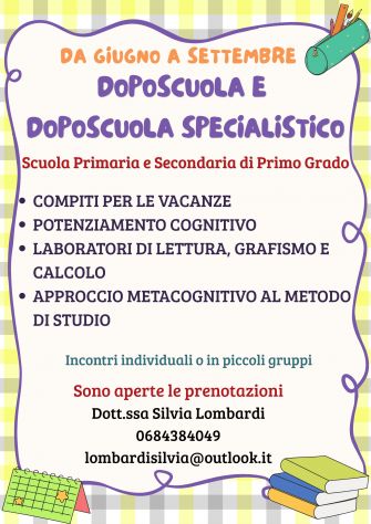 TUTOR e TUTOR DSA - Potenziamento Estivo
