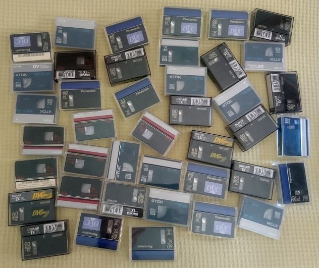 Cassette miniDV Hi-8 D8 usate Sony Panasonic TDK