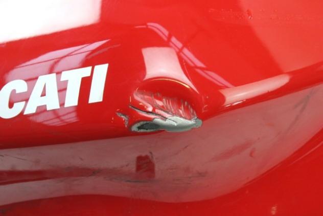 DUCATI SUPERSPORT 950 S 58612531CA SERBATOIO BENZINA 21 - 24 FUEL TANK CON AMMACCATURE E GRAFFI - Foto 9