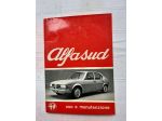 ALFA ROMEO ALFASUD    ANNO 1972    USO E MANUTENZIONE   ORIGINALE