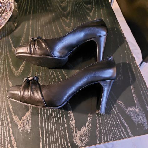 MaxMara scarpe decollelte tacco alto marroni n.39 - Foto 3