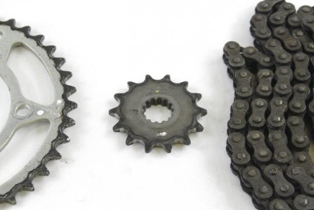 KAWASAKI NINJA 400 420410162 920570019 KIT CATENA CORONA PIGNONE EX400G 18 - 20 DRIVE CHAIN KIT - Foto 3