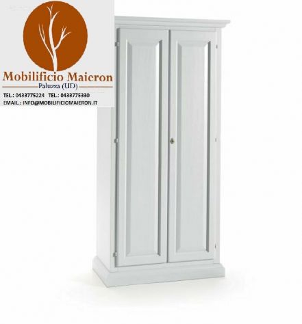 Mobili rustici Moderni in Legno Armadio Dispensa Bianco Nuovi Non usati