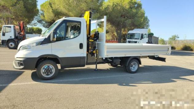IVECO Daily 35C14H passo 3750 quad-tor RG CASSONE FISSO+GRU rif. 24204844