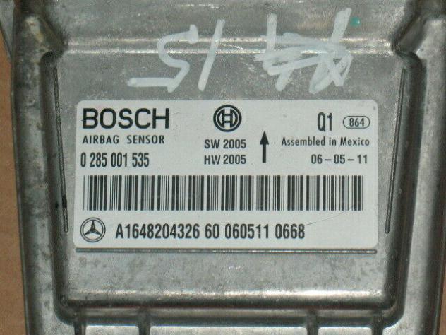 0285001535 ECU AIRBAG MERCEDES ML W164 0285001535 A1648204326 60 - Foto 2