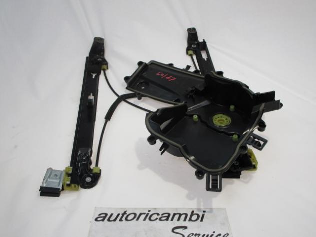 1P0837462A MECCANISMO ALZA-VETRO ALZA-CRISTALLO PORTA ANTERIORE DESTRA SEAT LEON 1.6 G 75KW 5M 5P (2010) RICAMBIO USATO