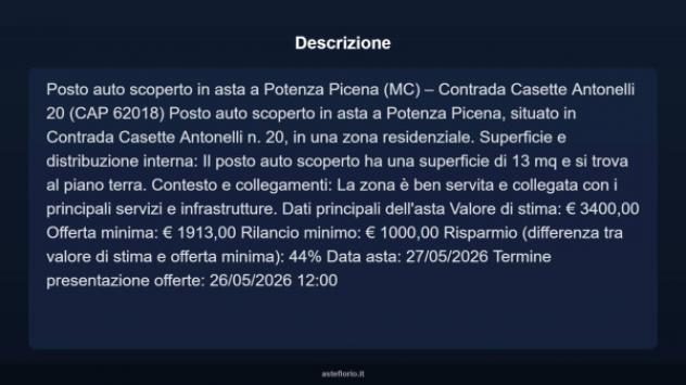 Immobile in asta di 13 m² in vendita a Potenza Picena - Foto 4