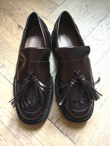 Mocassini Ragazza/Donna similpelle Bordeaux - H&M - numero: 38 - come NUOVE!