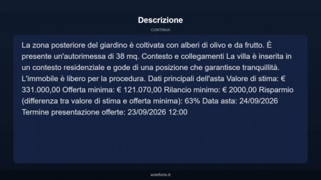 Immobile in asta di 480 m² con più di 5 locali e box auto in vendita a Rota Greca - Foto 17