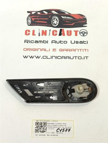 FANALINO PARAURTI ANT SX MINI Cooper 2° Serie 5113 0414455 N16B16A (0613) - Foto 3