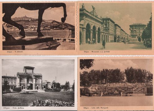 GRUPPO DI N.14 CARTOLINE NUOVE DIVERSE RAFFIGURANTI BOLOGNA STAMPATE NEL 1942