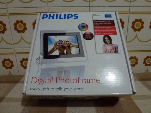 PHILIPS Digital photo frame 7FF2FPA MAI usato e nuovissimo:7 POLLICI con cornice - Foto 3