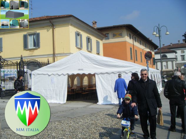 Tendoni Coperture in Pvc 7 x 15 Ignifugo 550 gr. mq. bulloni Passanti - Foto 6