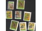 Francobolli Spagna serie "Farfalle" del 2011, serie completa