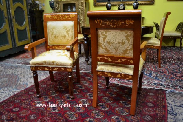 Coppia di poltrone capotavola stile olandese - Foto 4