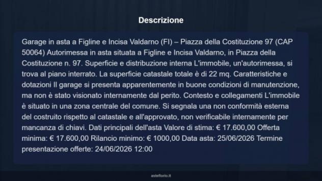 Immobile in asta di 22 m² in vendita a Figline e Incisa Valdarno - Foto 9