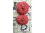 2 Gomitoli maxi di cotone rosso corallo, 300g circa - per maglia e uncinetto