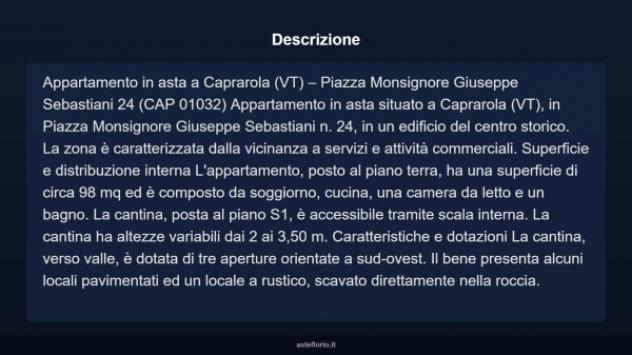 Immobile in asta di 98 m², box auto in vendita a Caprarola - Foto 4