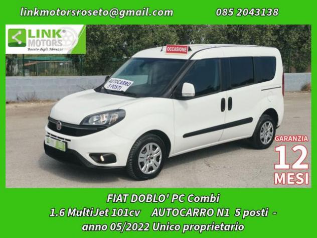 FIAT Doblo 1.6 MJT 101CV PC Combi 5 posti N1 / PREZZO FINITO rif. 23736329