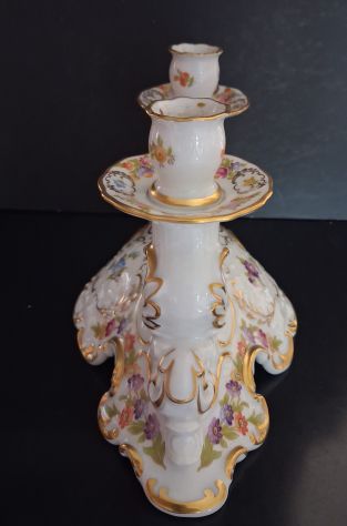 Schumann Arzberg  Bavaria   Candelabro  a due  bracci in porcellana  con - Foto 3