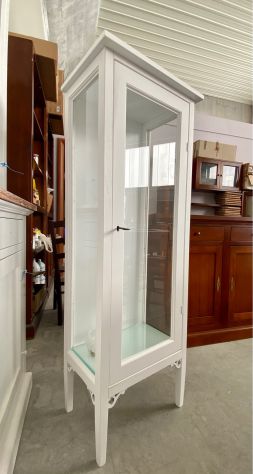 NUOVA CRISTALLIERA 1 ANTA DI VERO LEGNO, VARIE FINITURE - Foto 4