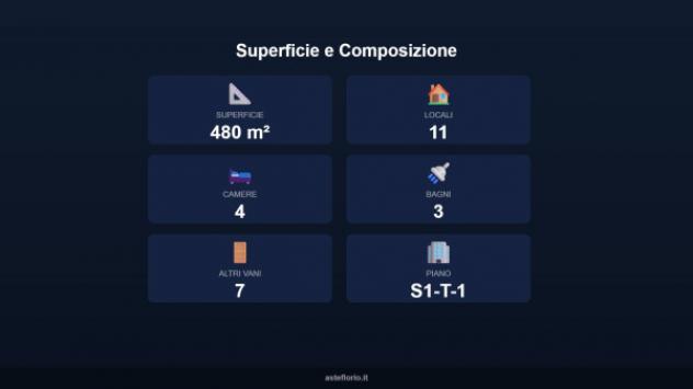 Immobile in asta di 480 m² con più di 5 locali e box auto in vendita a Rota Greca - Foto 8