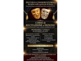 corso recitazione breve a Roma bimestrale dizione teatro