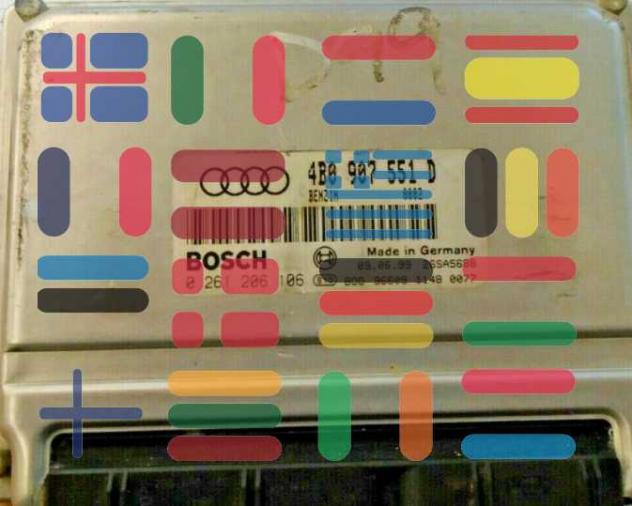 0261206106 4B0907551D Audi A6 2.7 centralina motore Bosch