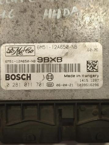CENTRALINA MOTORE FORD C - Max Serie 6M51-12A650-NB 0281011701 HHDA diesel 1560 (0307) - Foto 2