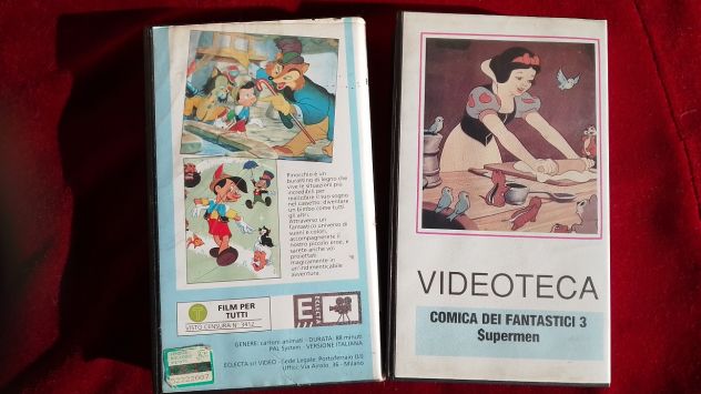 VHS ECLECTA PINOCCHIO e BIANCANEVE e altre - Foto 2