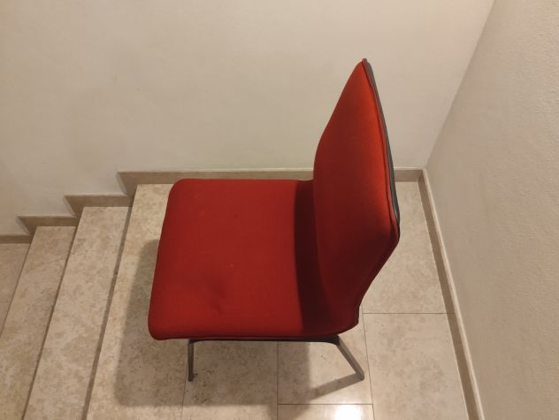 Coppia poltroncine tessuto rosso - Foto 5