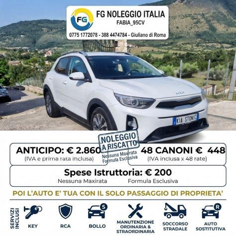 KIA STONIC NOLEGGIO ANCHE SENZA BUSTA PAGA A RISCATTO