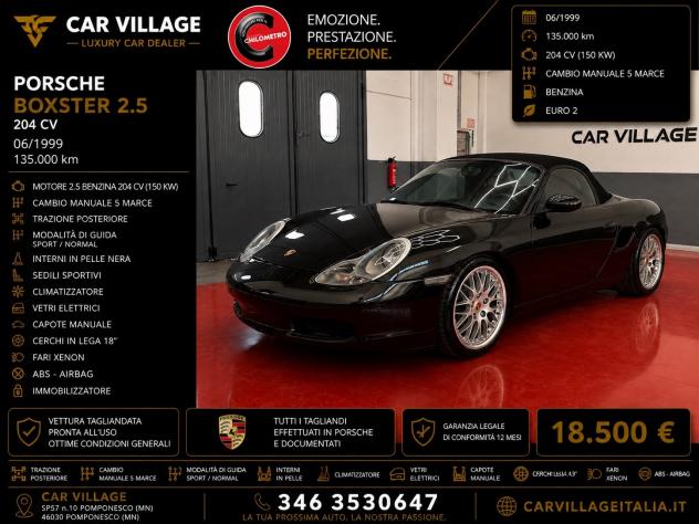 Porsche Boxster 2.5i 24V cat