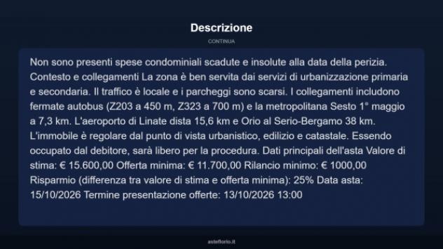 Immobile in asta di 26 m² in vendita a Brugherio - Foto 8