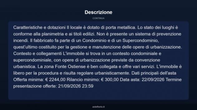 Immobile in asta di 6 m² in vendita a Roma - Foto 8