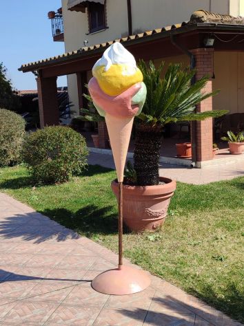 Insegna per gelateria: Cono gelato in vetroresina - Foto 6