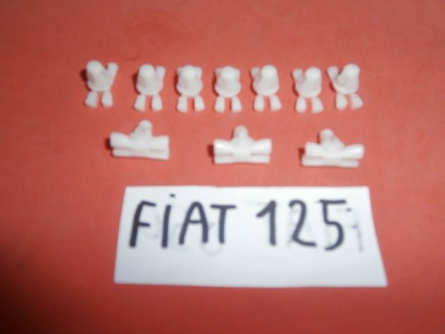 Clip mollette di fissaggio modanature fiancate profili laterali Fiat 125 special - Foto 4