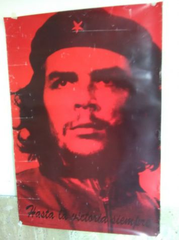 vecchio poster di CHE GUEVARA anni 70/80 usato 100 x 68