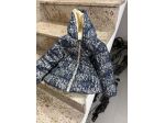 Piumino Bimba Fagottino – Fantasia Floreale Blu/Crema – 18-24 Mesi (86 cm)