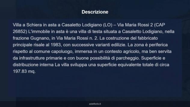 Immobile in asta di 121 m² con più di 5 locali e box auto doppio in vendita a Casaletto Lodigiano - Foto 17