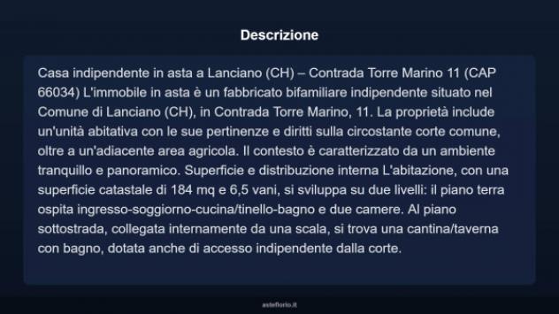 Immobile in asta di 184 m² con più di 5 locali in vendita a Lanciano - Foto 4