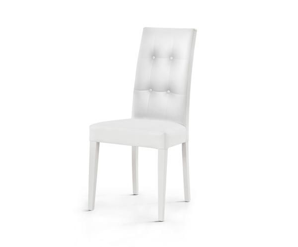 sedia beige imbottita con schienale effetto capitonnè,anche per arredo ristoran