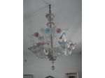 VENDO 2 LAMPADARI IN VETRO DI MURANO COLORATI TENUTI BENISSIMO